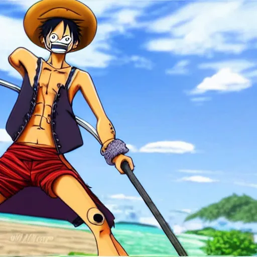 Prompt: realistic photo of Ulti a Tobiroppo from the anime One Piece
