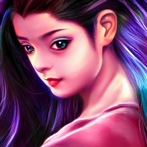 Prompt: beautiful anime cute teen girl resembling Aishwarya Rai, Indian natural beauty expressive pose, art by mark brooks, but as a real life photograph, HDR photorealism, cinematic lighting, 8k ultra high definition