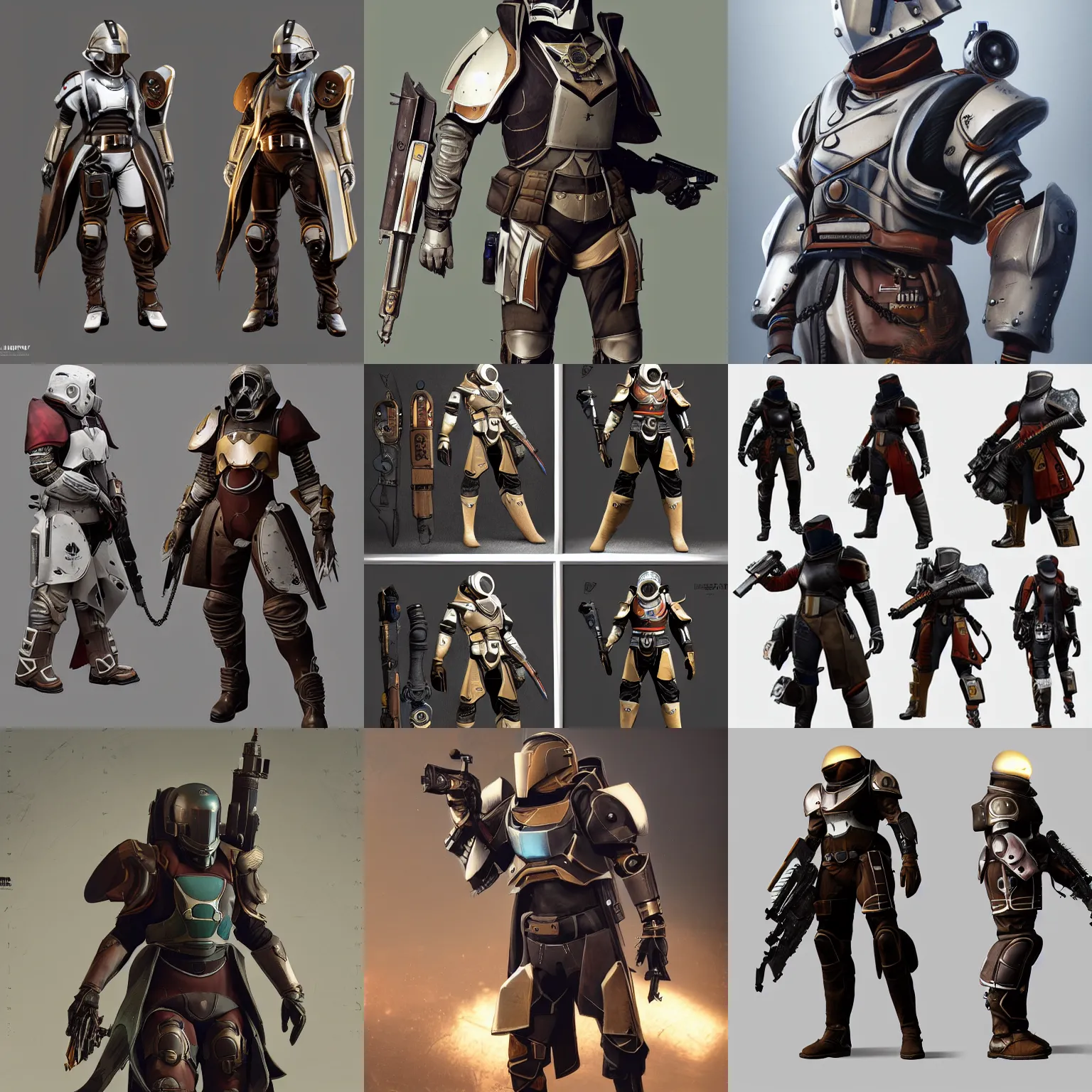 Prompt: Destiny 2 armor in the style of steampunk/dieselpunk trending on artstation, DeviantArt, Photorealistic HD 8k highlights and shadow detailed High Resolution