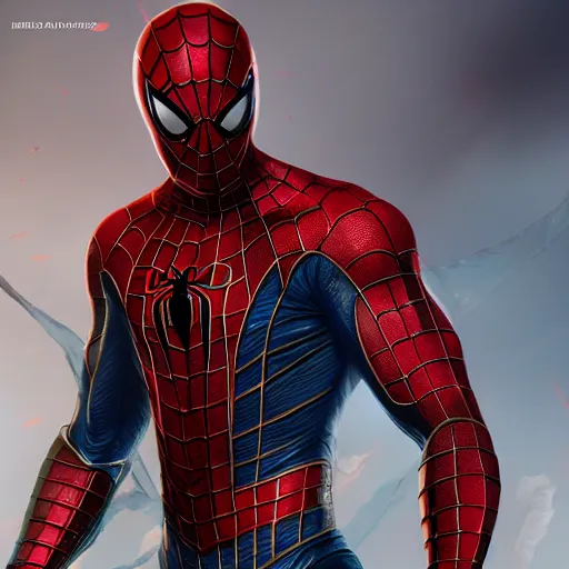 Image similar to full Chinese armor spiderman , muscle extremely detailed, fantastic details full face, mouth, trending on artstation, pixiv, cgsociety, hyperdetailed Unreal Engine 4k 8k ultra HD, WLOP