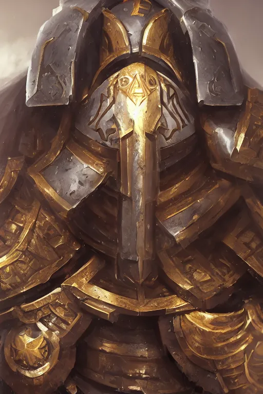 Image similar to armor portrait heros warhammer 4 0 k horus heresy fanart - the primarchs emperor by johannes helgeson animated with vfx concept artist & illustrator global illumination ray tracing hdr fanart arstation zbrush central hardmesh 8 k octane renderer comics stylized