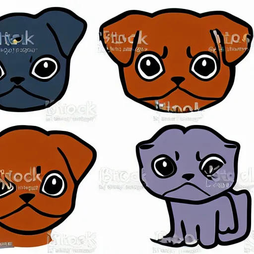 Image similar to scottish fold vector art, shape,