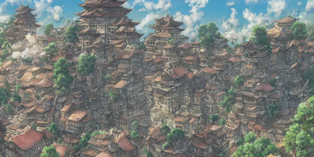 Ghibli, Anime Background, Miyazaki Hayao, ancient | Stable Diffusion ...