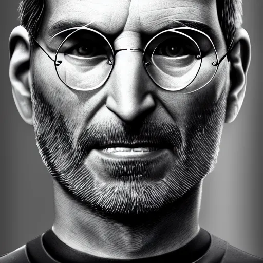 Prompt: a macro portrait of Steve Jobs in the GTA artstyle, hyperdetailed, artstation, digital art, photorealism, accurate, 8k,