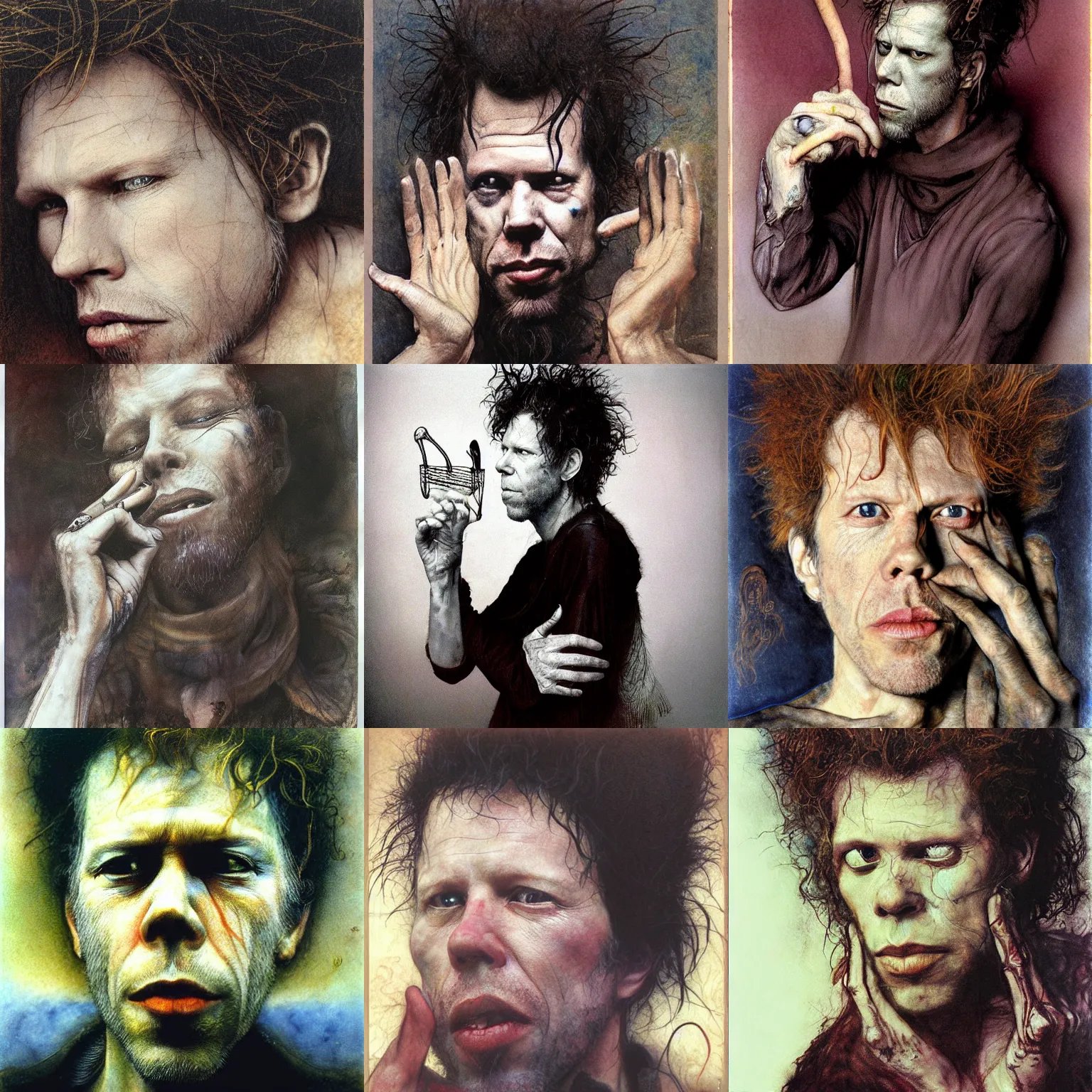 Prompt: Tom Waits by Brian Froud