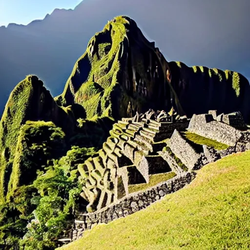 Image similar to Kaiju in Machu picchu