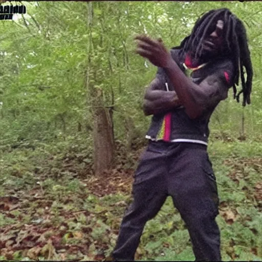 Image similar to trailcam footage of chief keef