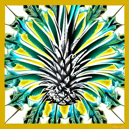 Image similar to fractal pineapple