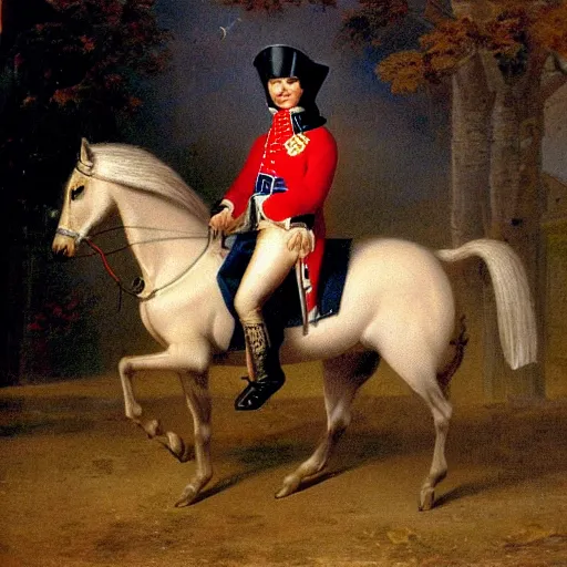 Image similar to napoleon's horse as a squirrel