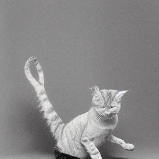 Prompt: surreal image of schrodinger's cat,