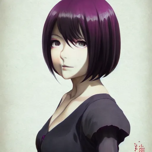 Prompt: portrait of touka kirishima, anime fantasy illustration by tomoyuki yamasaki, kyoto studio, madhouse, ufotable, square enix, cinematic lighting, trending on artstation