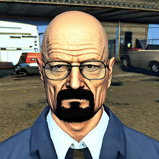 Image similar to walter white in gta 5 as a character