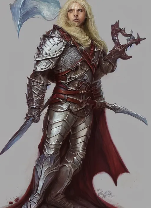 Prompt: white guard, ultra detailed fantasy, dndbeyond, bright, colourful, realistic, dnd character portrait, full body, pathfinder, pinterest, art by ralph horsley, dnd, rpg, lotr game design fanart by concept art, behance hd, artstation, deviantart, hdr render in unreal engine 5