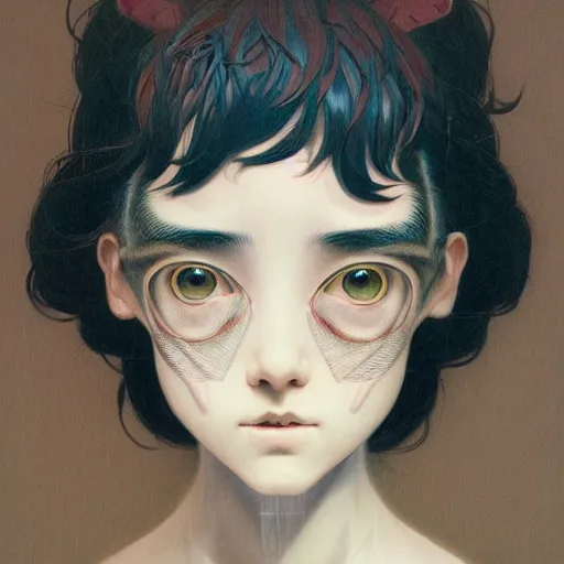 Prompt: portrait soft light painted by james jean and katsuhiro otomo and erik jones, inspired by victorian anime, smooth face feature, intricate oil painting, high detail illustration, sharp high detail, manga and anime 1 9 9 9