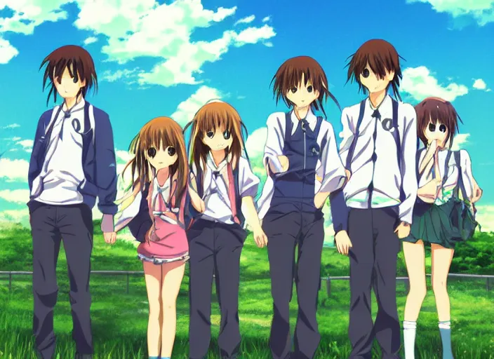 Prompt: Clannad, in the style of Makoto Shinkai