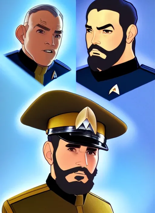 Prompt: cute star trek officer fidel castro, natural lighting, path traced, highly detailed, high quality, digital painting, by don bluth and ross tran and studio ghibli and alphonse mucha, artgerm