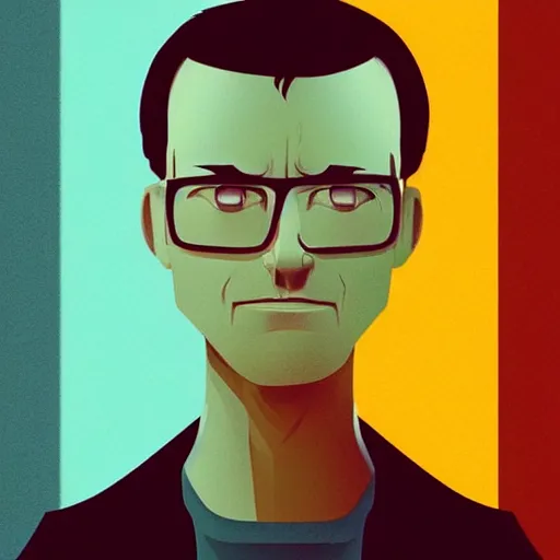 Image similar to face icon stylized minimalist die hard, loftis, cory behance hd by jesper ejsing, by rhads, makoto shinkai and lois van baarle, ilya kuvshinov, rossdraws global illumination