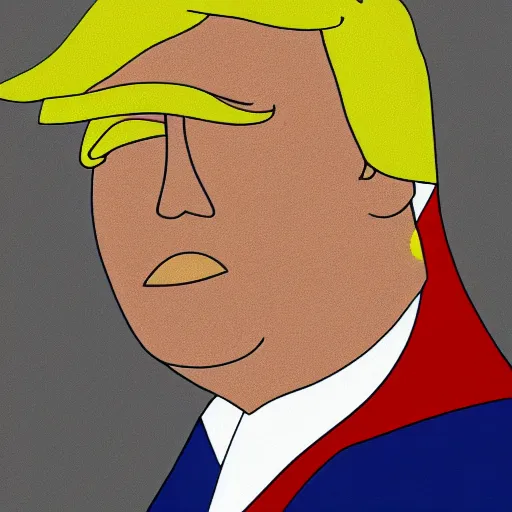 Prompt: donald trump from south park