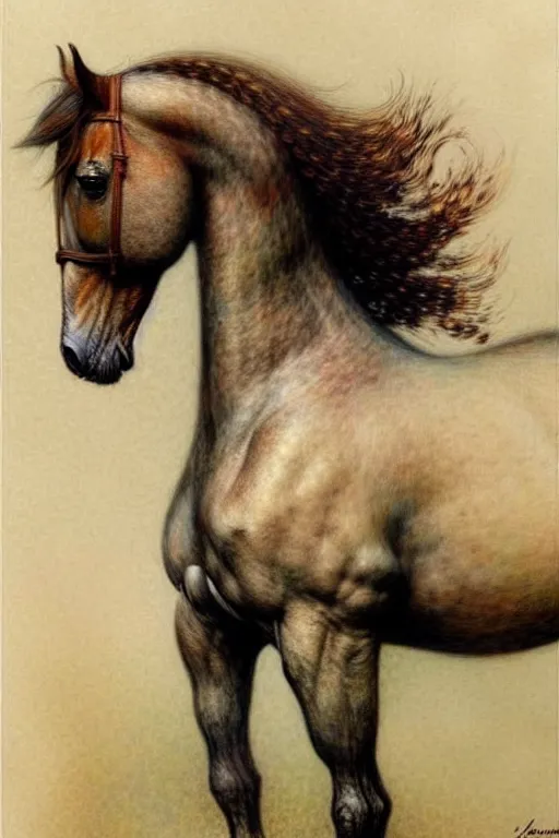 Prompt: (((((1950s horse . muted colors.))))) by Jean-Baptiste Monge !!!!!!!!!!!!!!!!!!!!!!!!!!!