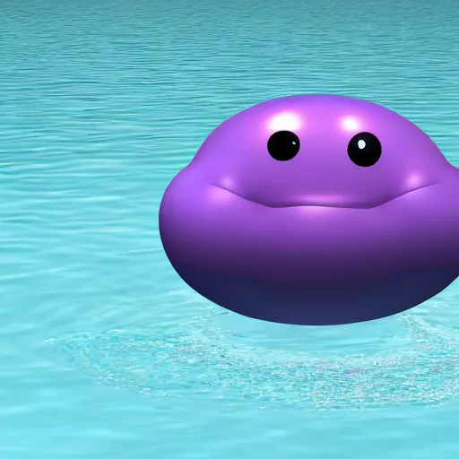 Image similar to living blob made out of water, hd