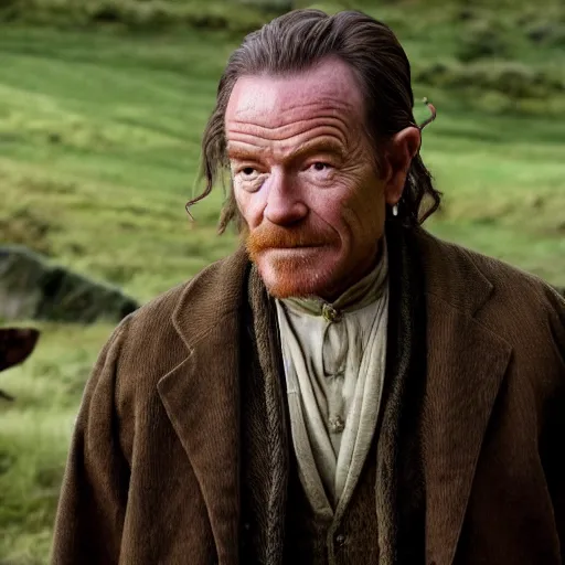 Image similar to bryan cranston as a hobbit