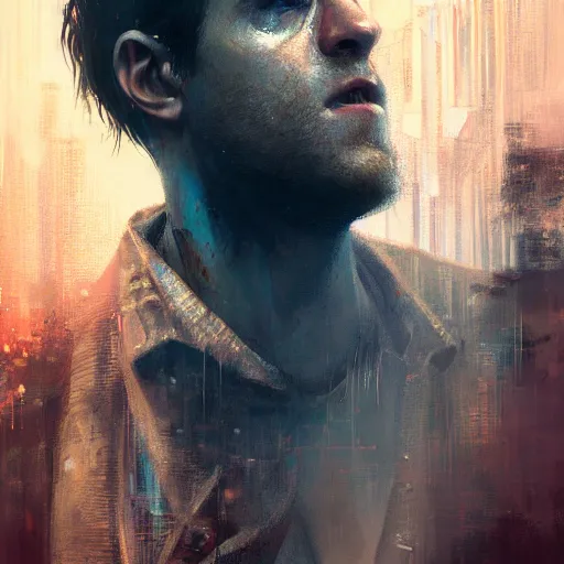 Prompt: robert pattison, hyperrealistic portrait, bladerunner street, art of elysium by jeremy mann and alphonse mucha, fantasy art, photo realistic, dynamic lighting, artstation, poster, volumetric lighting, very detailed face, 4 k, award winning