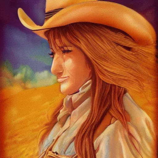 Image similar to female cowboy art by felice house