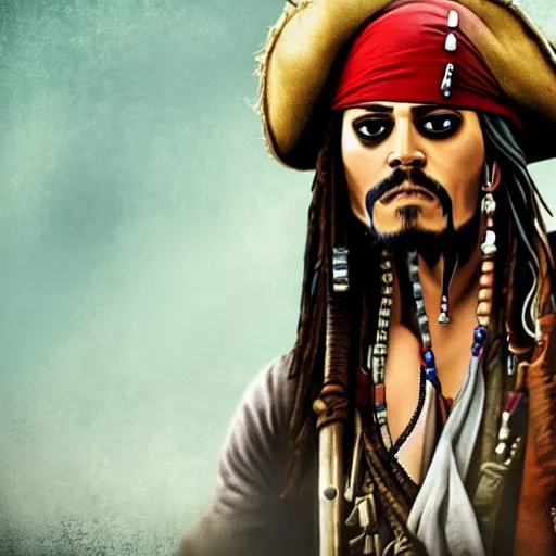 Prompt: jack sparrow in csgo. csgo screenshot