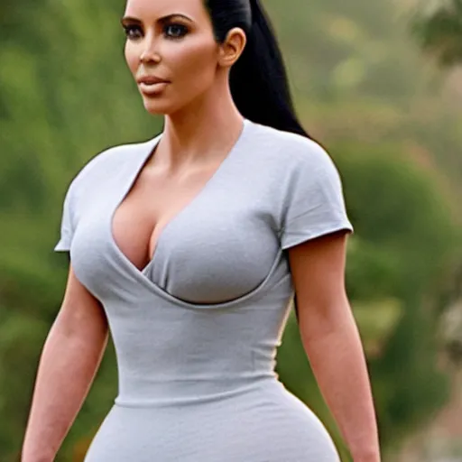 Image similar to film still of Kim Kardashian.