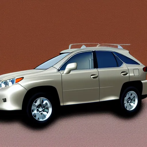 Image similar to 2009 Lexus RX350, cartoonish, cartoon,