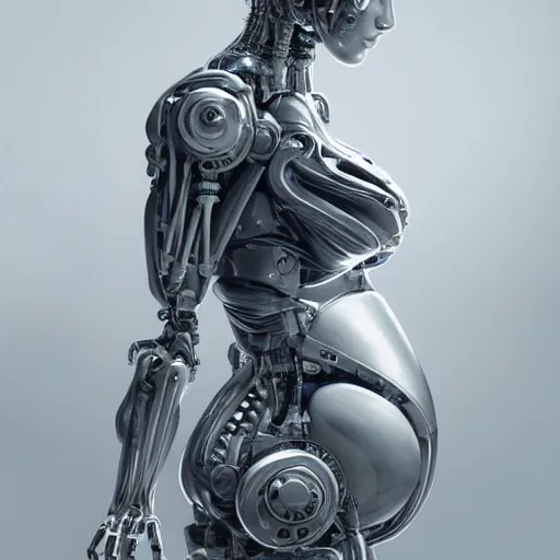 Prompt: pregnant female humanoid cyborg consisting of human parts and robot parts, 8 k, highly detailed, realistic, refined, bautiful, fine art photography, hyper realistic, in the style of greg rutkowski, by artgerm, by gustave dore, by marco turini, photorealistic, elegant, sharp focus, majestic, award winning picture, intricate, artstation,