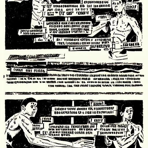 Image similar to diagram for a machine that turns you into a filipino, by raymond pettibon