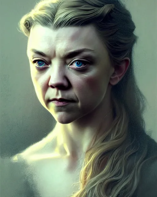 Image similar to natalie dormer, character portrait, portrait, close up, concept art, intricate details, highly detailed by greg rutkowski, michael whelan and gustave dore