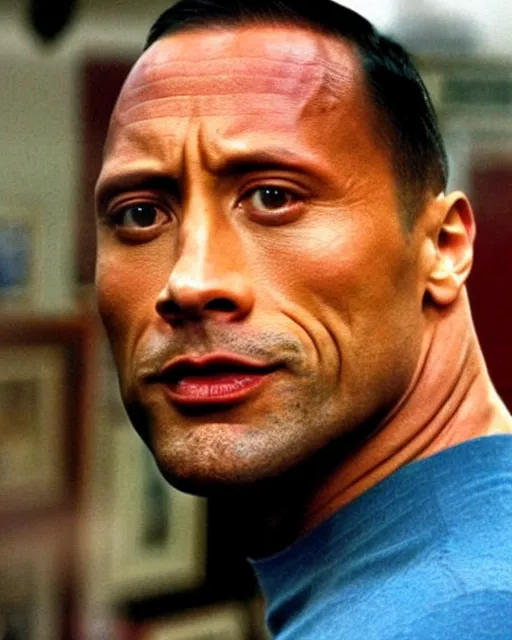 Image similar to film still close - up shot of dwayne johnson from the tv show only fools and horses. photographic, photography