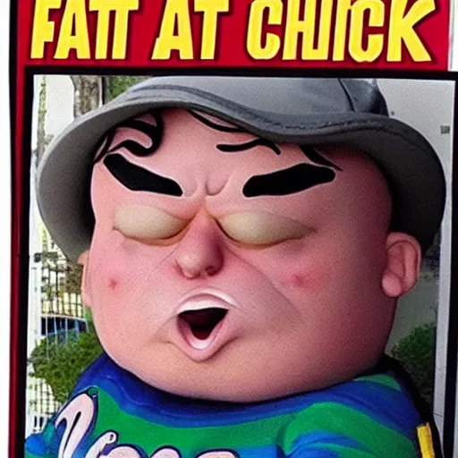 Image similar to fat chuck is mad