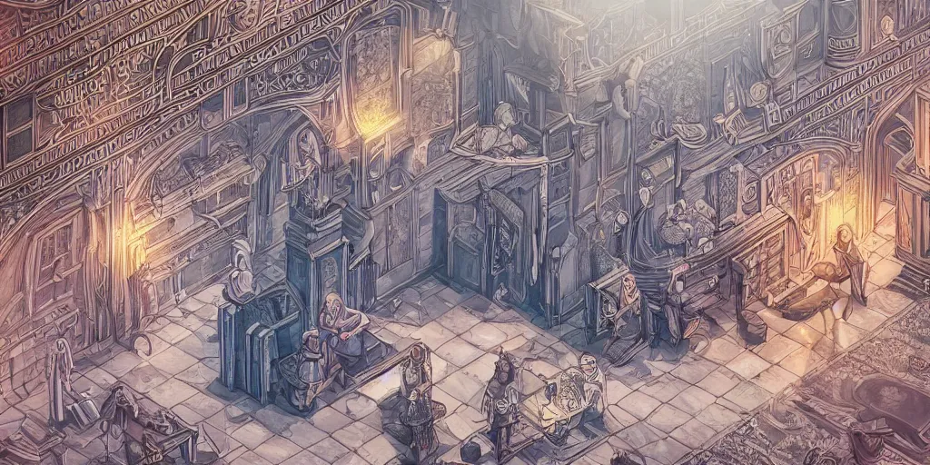 Image similar to we refuse to believe that there are insufficient funds in the great vaults of opportunity of this nation. ultrafine highly detailed colorful illustration, intricate linework, sharp focus, octopath traveler, final fantasy, unreal engine highly rendered, global illumination, radiant light, intricate environment