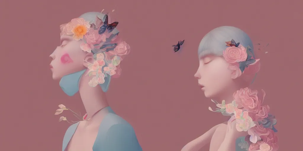 Image similar to breathtaking delicate illustration by hsiao - ron cheng, pattern, bizarre compositions, exquisite detail, pastel colors, 8 k