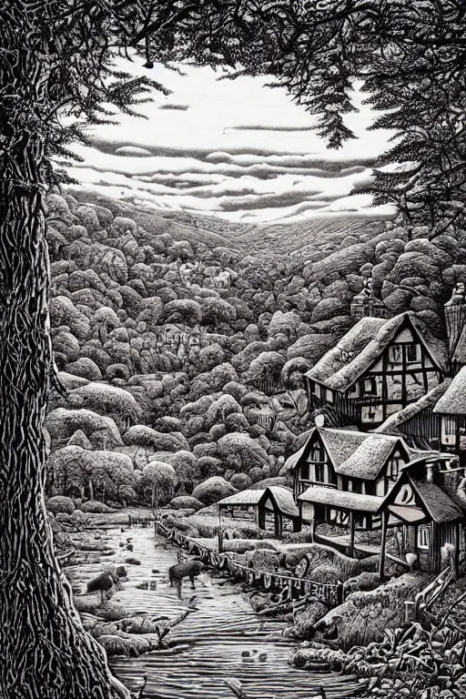 Image similar to wood engraving by sue scullard