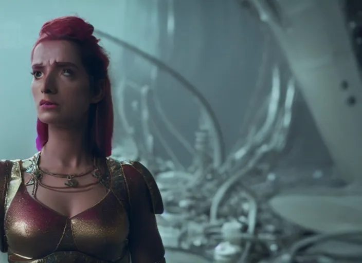 Image similar to film still of leela in the new scifi movie, 4 k