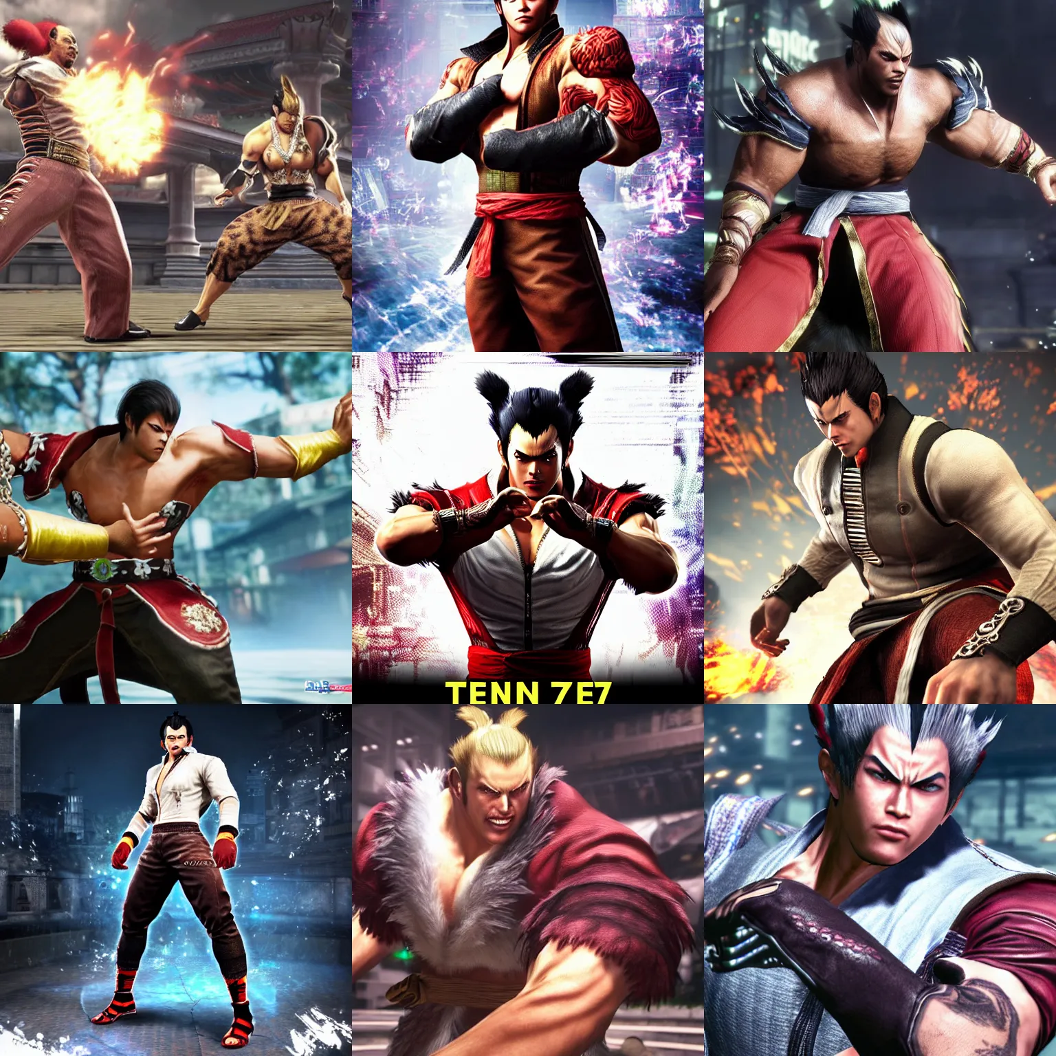 Prompt: The Character King from Tekken 7