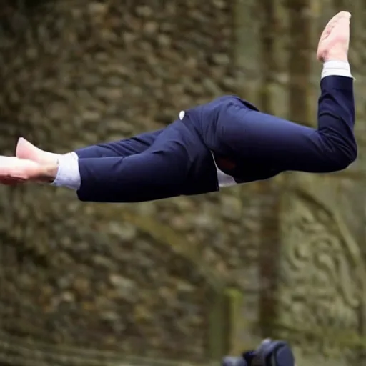 Prompt: Boris Johnson doing a handstand