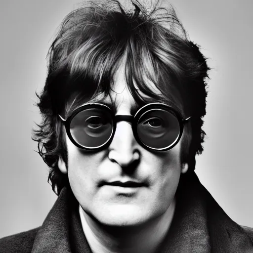 Image similar to john lennon singer, color ( sony a 7 r iv, symmetric balance, polarizing filter, photolab, lightroom, 4 k, dolby vision, photography award ), vogue, perfect face