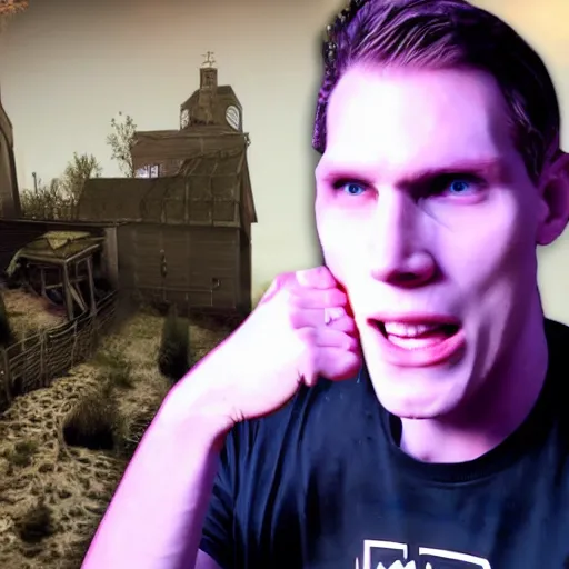 Image similar to Jerma985 dying for chats sins