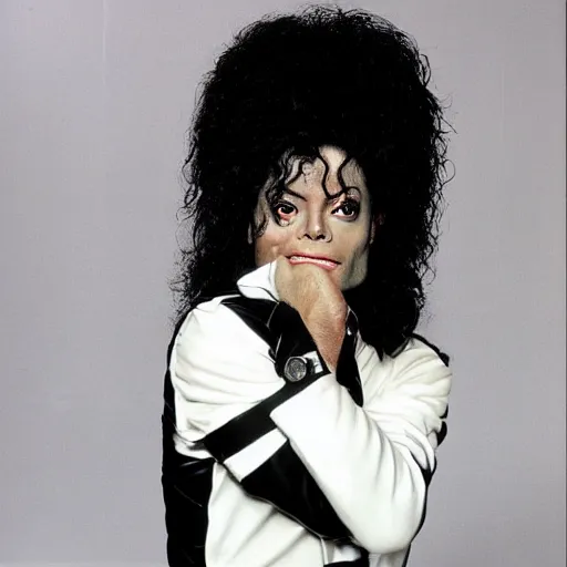 Image similar to michael jackson blended with diana ross