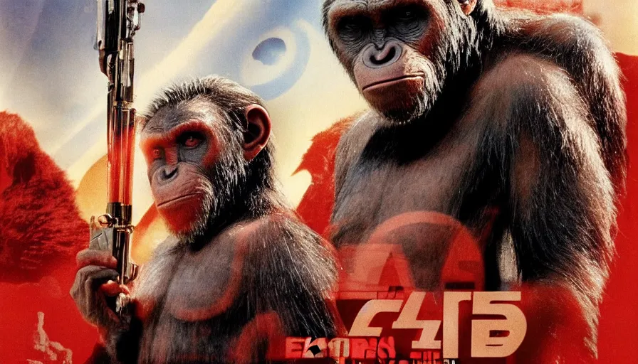 Image similar to Planet of the Apes by the director of 1980 Flash Gordon