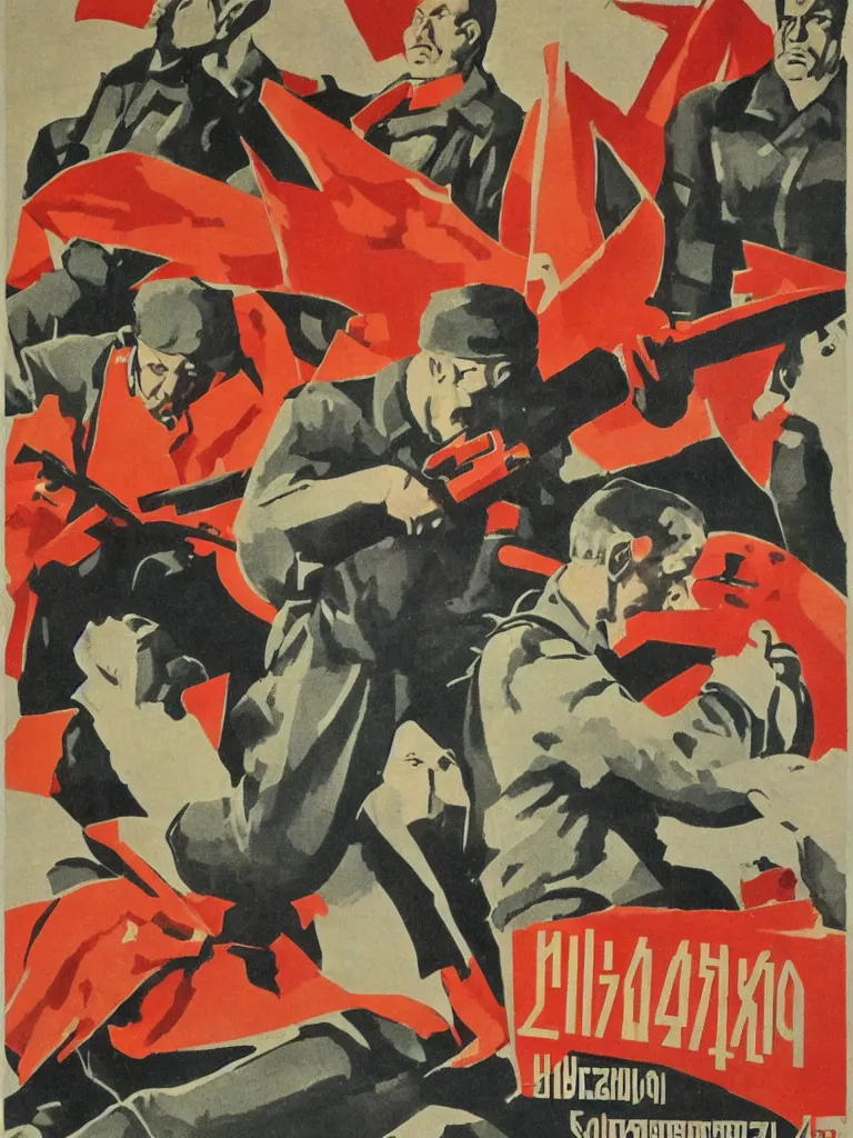 Prompt: soviet era propaganda posters