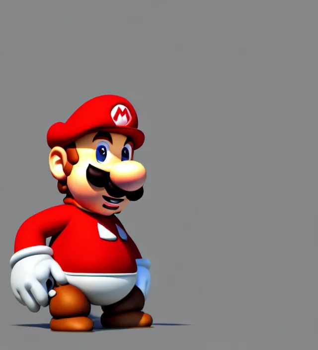 Prompt: studio 3 d render of a capybara mario character, white background, perfectly shaded, trending on artstation, octane render, unreal engine 5 render