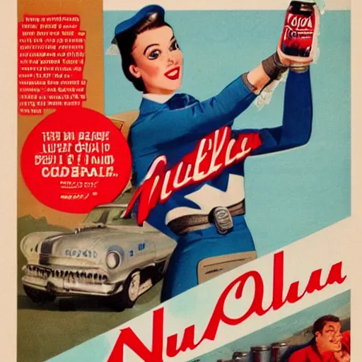 Prompt: Advert for Nuka Cola