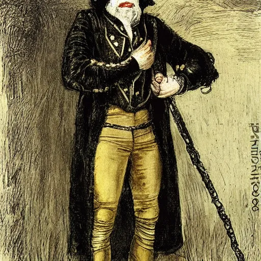 Prompt: rumpelstiltskin as an 1 8 th century nobleman, painted by john everett millais