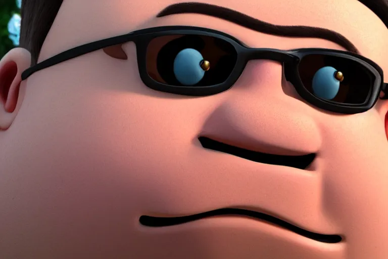 Image similar to a close up photo of carl wheezer, 8 k, photorealistic